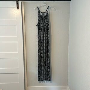 Long navy halter dress, size XL